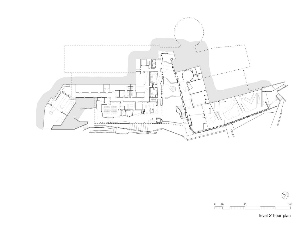 二层平面图 second level floor -犹他自然历史博物馆第2张图片