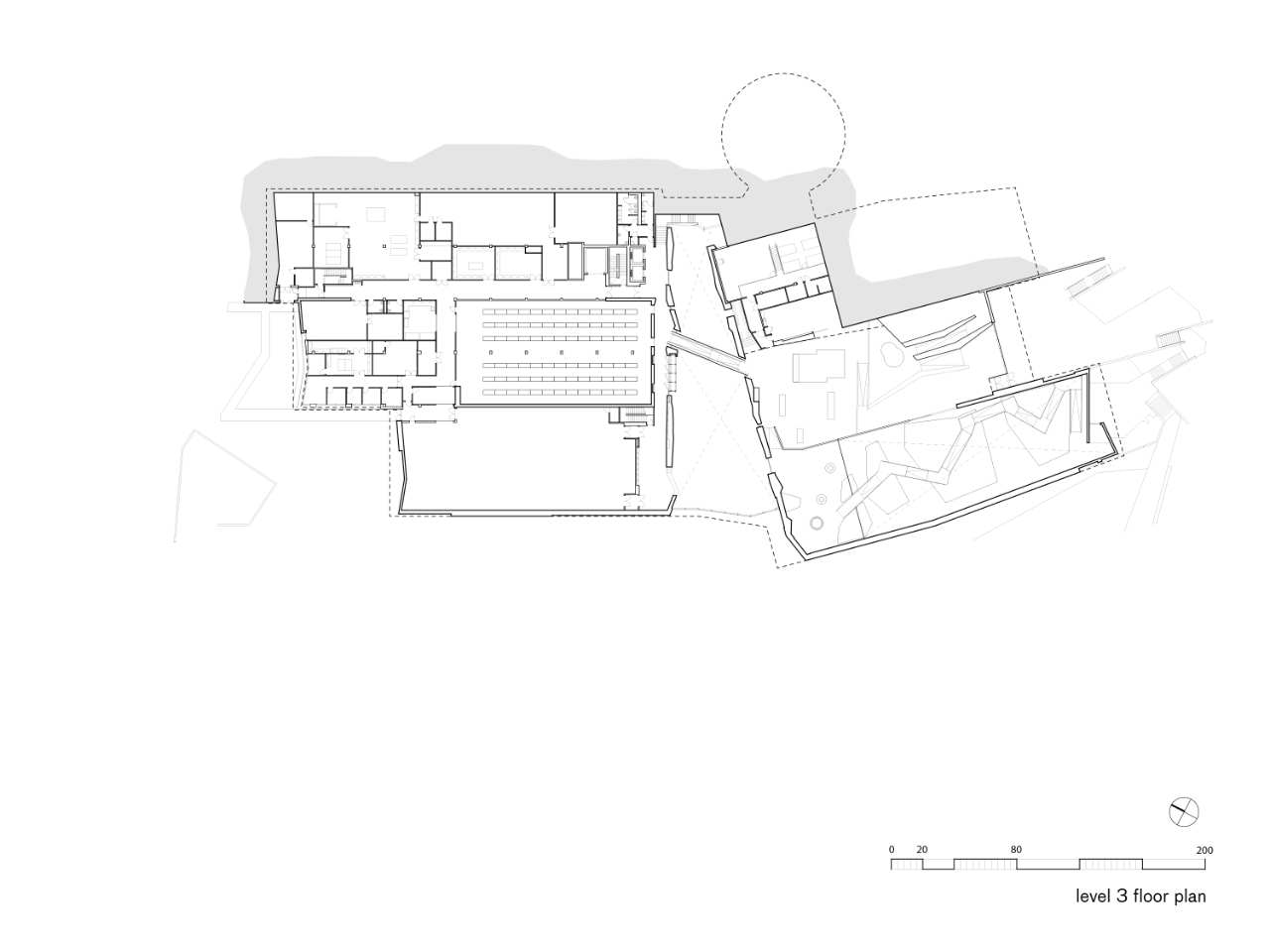 三层平面图 third level floor p-犹他自然历史博物馆第4张图片