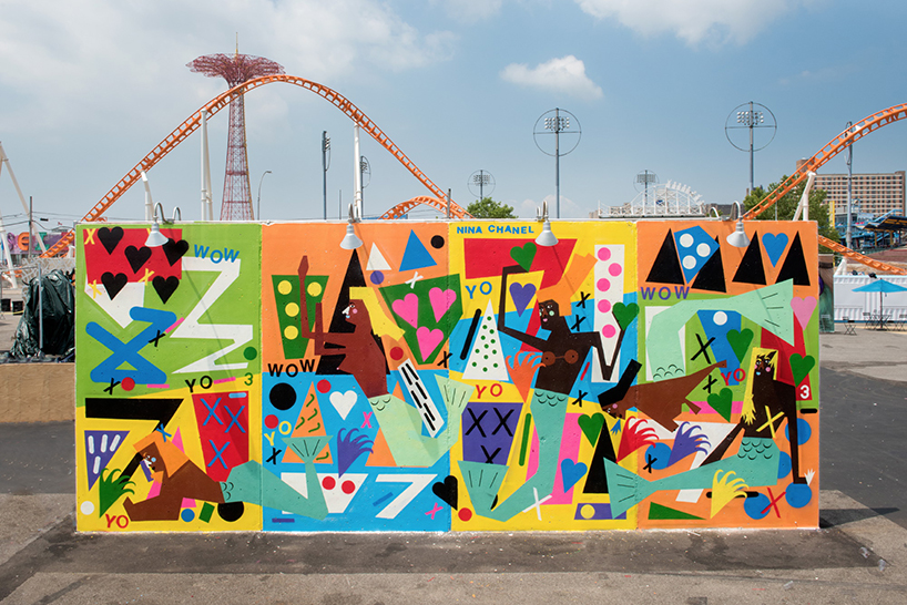 美国布鲁克林区艺术墙街头艺术装置