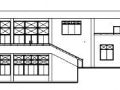 某中学二层学生食堂建筑方案图