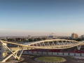 以色列贝尔谢巴高新区人行桥--四钢拱形结构，弯曲和扭曲的美