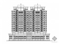 某十四层一梯四塔式顶层复式商住楼建筑CAD方案图