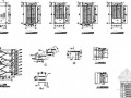 [苏州]三层钢管桁架框架结构钢楼梯节点构造详图