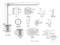 地面悬臂式标志杆(L杆）结构设计图CAD