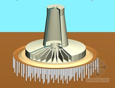 90米直径的沉箱基础坐落在3米厚的砂砾层上