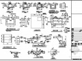 某柱帽及集水坑大样节点构造详图
