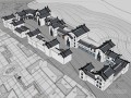 中式办公建筑SketchUp模型下载