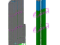 厦门裕景SOHO塔楼带加强层超限高层结构动力弹塑性分析