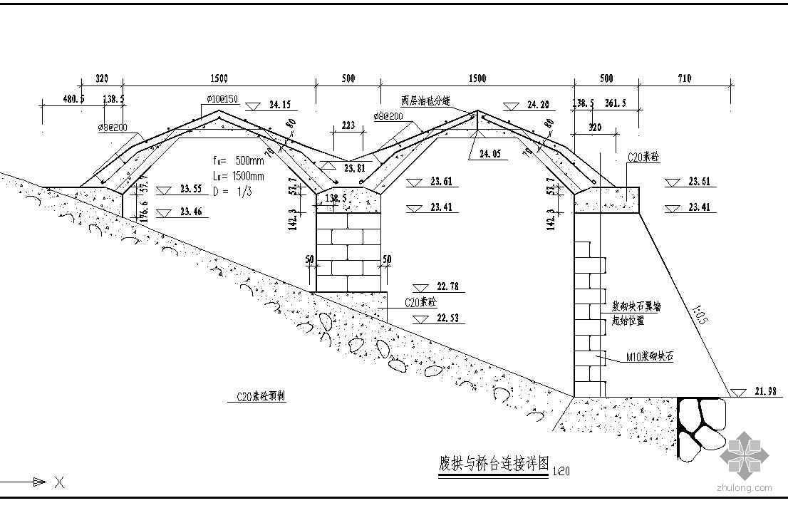 某石拱桥设计图
