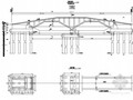 新乡市某空腹式拱桥土建工程设计图(一)