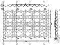 某玻璃屋面网架结构图纸