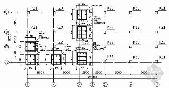 某框架住宅楼结构建筑施工图纸