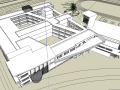 某学校科技楼现代风格SU建筑模型