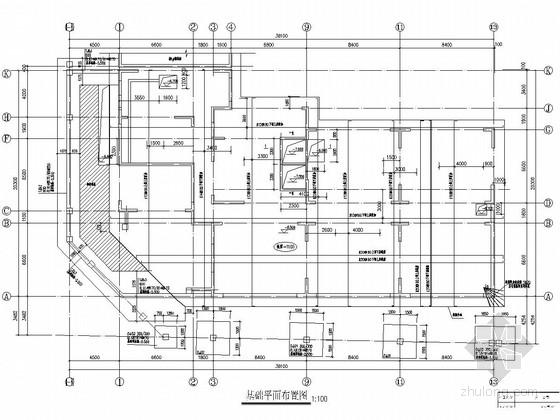 基础平面布置图