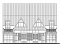 某二层双拼度假别墅建筑方案图（256平方米）
