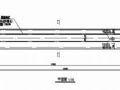 48米跨焊接球钢管桁架输煤栈桥结构图纸