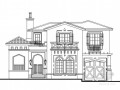 某西班牙式二层别墅建筑施工图