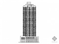 某二十七层一梯六塔式顶层复式商住楼建筑初步设计图