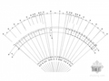 混凝土屋顶加建扇形钢结构施工图