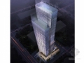 [广东]193米错层式玻璃幕墙办公楼建筑设计方案文本