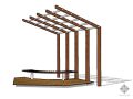 sketchup木廊架模型
