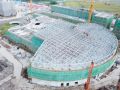 浦东海昌极地海洋公园钢结构竣工倒计时，今年暑期开园！