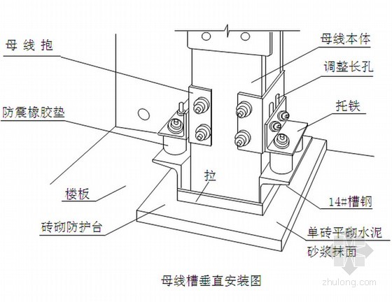 母线槽垂直安装图