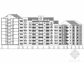 [深圳]某八层中式风格住宅楼建筑方案图