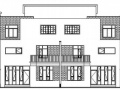 [崇明岛]某田园风光式小区住宅建筑结构施工图（四联排）