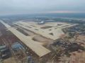 美兰机场T2航站楼即将完成钢结构屋盖提升