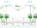 [湖南]路幅宽35米市政道路交通安全设施及亮化工程设计图47张CAD