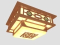 新中式客厅吸顶灯3D模型下载
