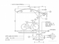 单排弧形自行车棚施工图