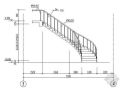 某圆弧行钢楼梯结施图纸