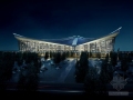 国际机场主楼、指廊、连廊及航空港物流中心结构图