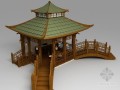景观亭3d模型下载