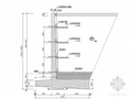 扶壁式挡土墙边坡防护施工图（4~15米）