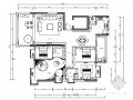 名师设计简约现代四居室样板间CAD装修施工图（含效果）