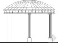 穹顶凉亭建筑结构详图
