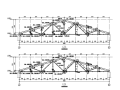 钢结构四坡桁架屋面施工图