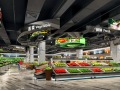 长沙超市装修设计效果图等创新化商场设计方案