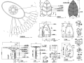 园林景观小品雕塑标志CAD施工图61张