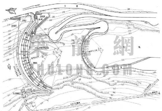 分享水电站重力坝cad图资料下载