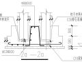 某中轴伸缩缝杯口独立基础节点构造详图