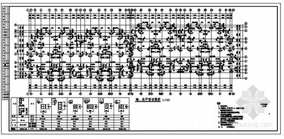 成都某框架抗震墙果蔬市场结构设计图