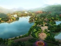 南昌县梦湖旅游度假区总体规划鸟瞰图设计-2013
