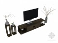 简约中式电视柜3D模型下载