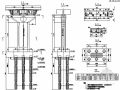[广东]跨海大桥693m双塔单索面钢-混组合梁斜拉桥下部结构施工图69张（复合桩）