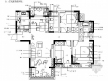 [河南]洋房小区简约现代风格三室两厅CAD装修施工图（含效果）