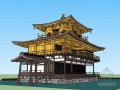 日本古建筑sketchup模型下载